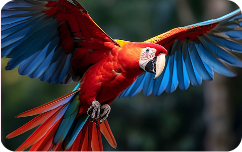 Scary macaw Frame