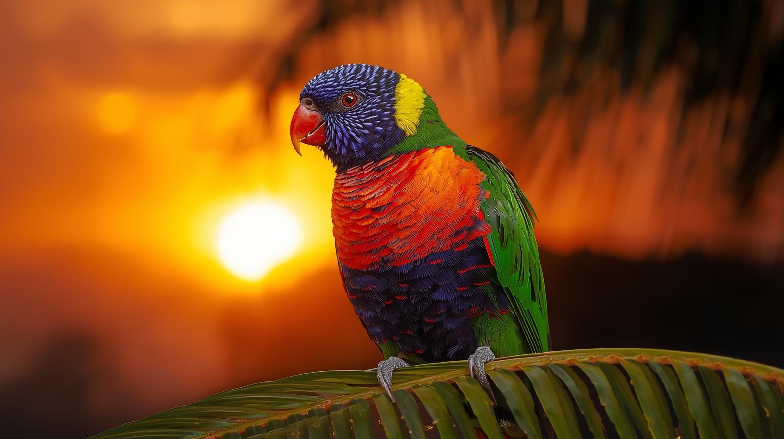 sunset lorikeet