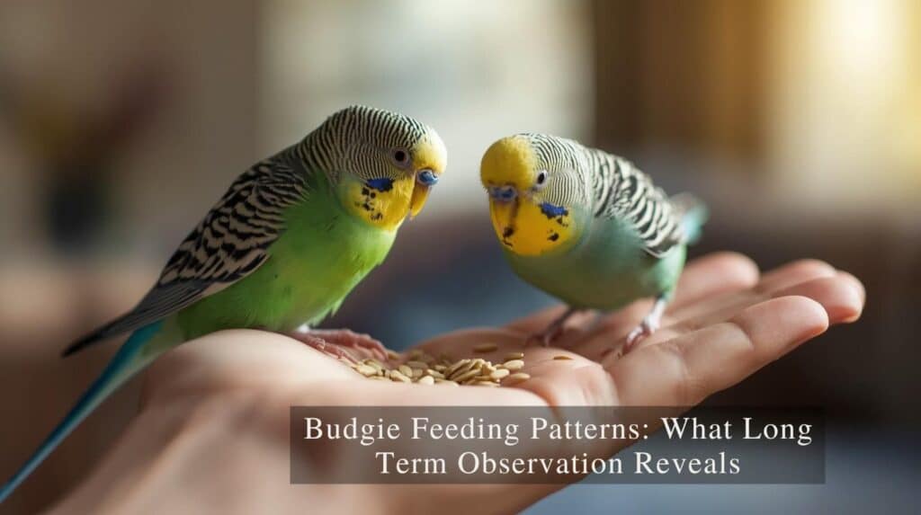 Budgie feeding