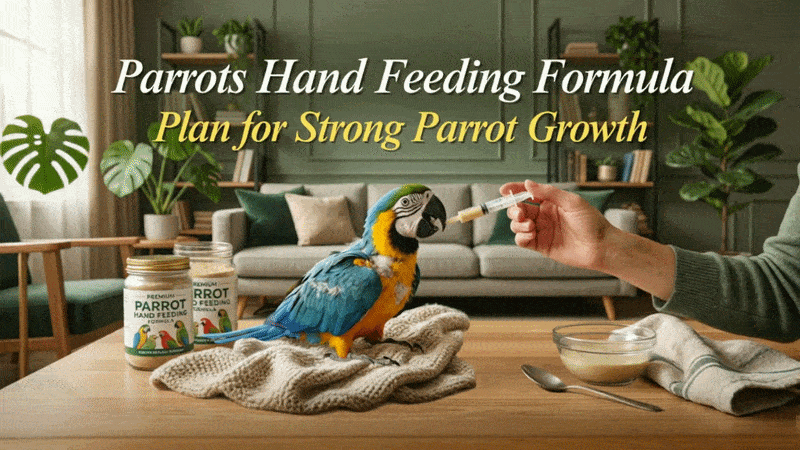 Parrots Hand Feeding Formula Plan for Strong Parrot Growth